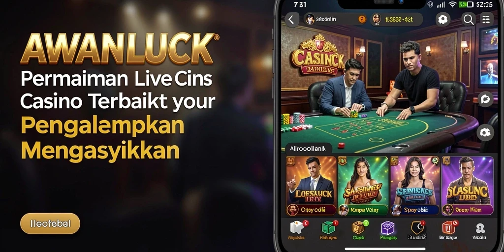 Tampilan gameplay Live Casino yang memukau di AWANLUCK.