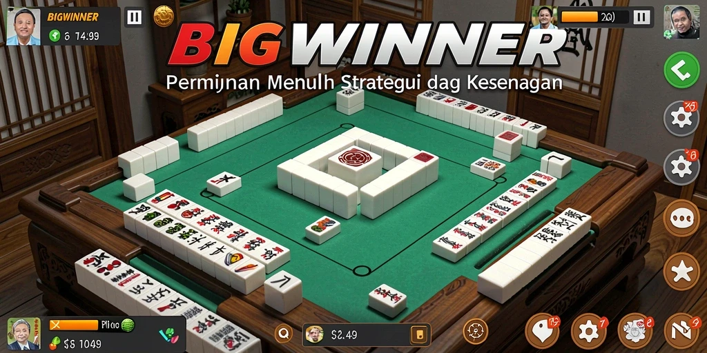 Gameplay seru Mahjong dengan grafis menawan di BIGWINNER.