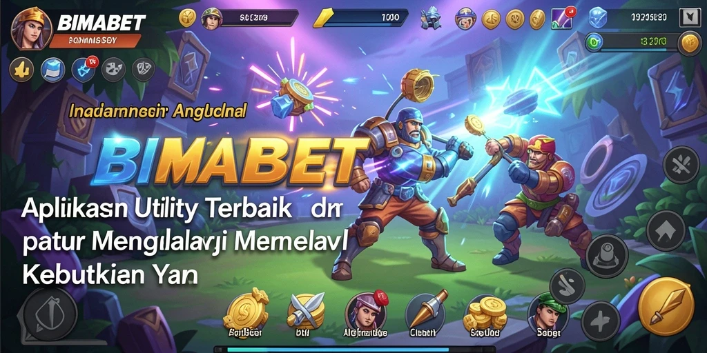 Tampilan utama BIMABET yang menampilkan berbagai fitur Utility.