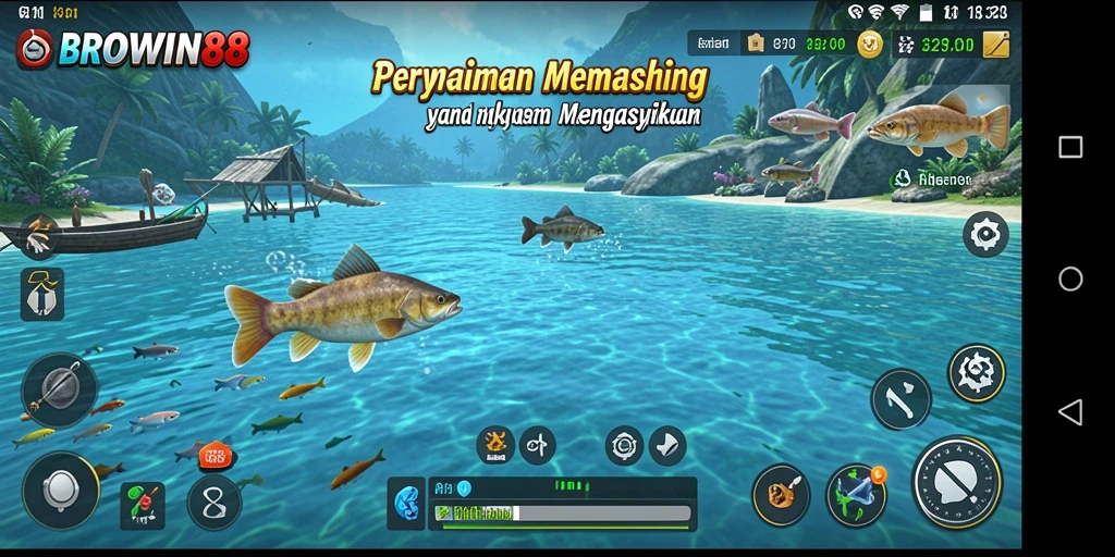 Tangkapan ikan yang menakjubkan dalam gameplay BROWIN88.