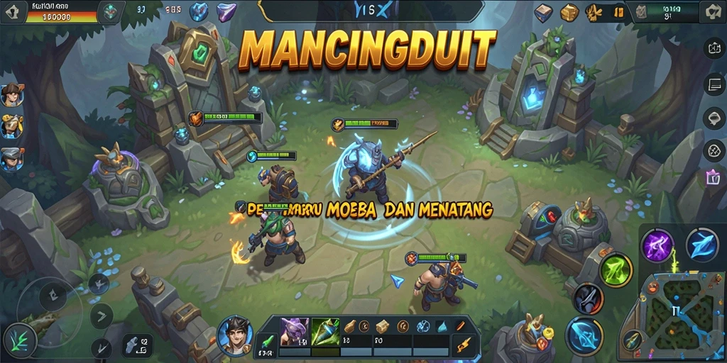 Tampilan gameplay seru dalam MANCINGDUIT yang memukau.