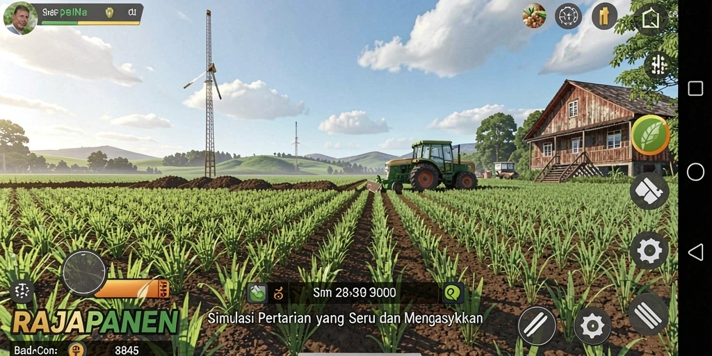 Tampilan gameplay RAJAPANEN yang mendetail dan menarik.