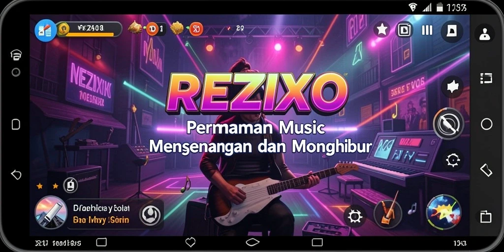 Tampilan permainan <strong>REZIXO</strong> yang penuh warna dan menyenangkan.
