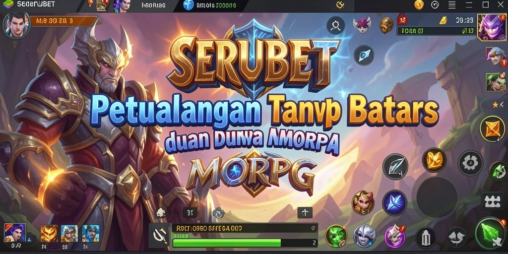 Tampilan menakjubkan dari gameplay SERUBET MMORPG.